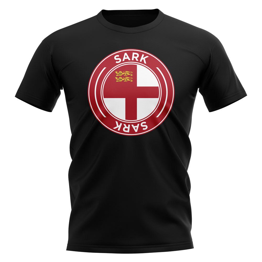 Sark Football Badge T-Shirt (Black)