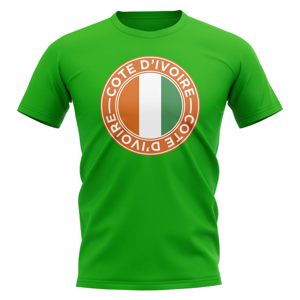 Ivory Coast Football Badge T-Shirt (Green)