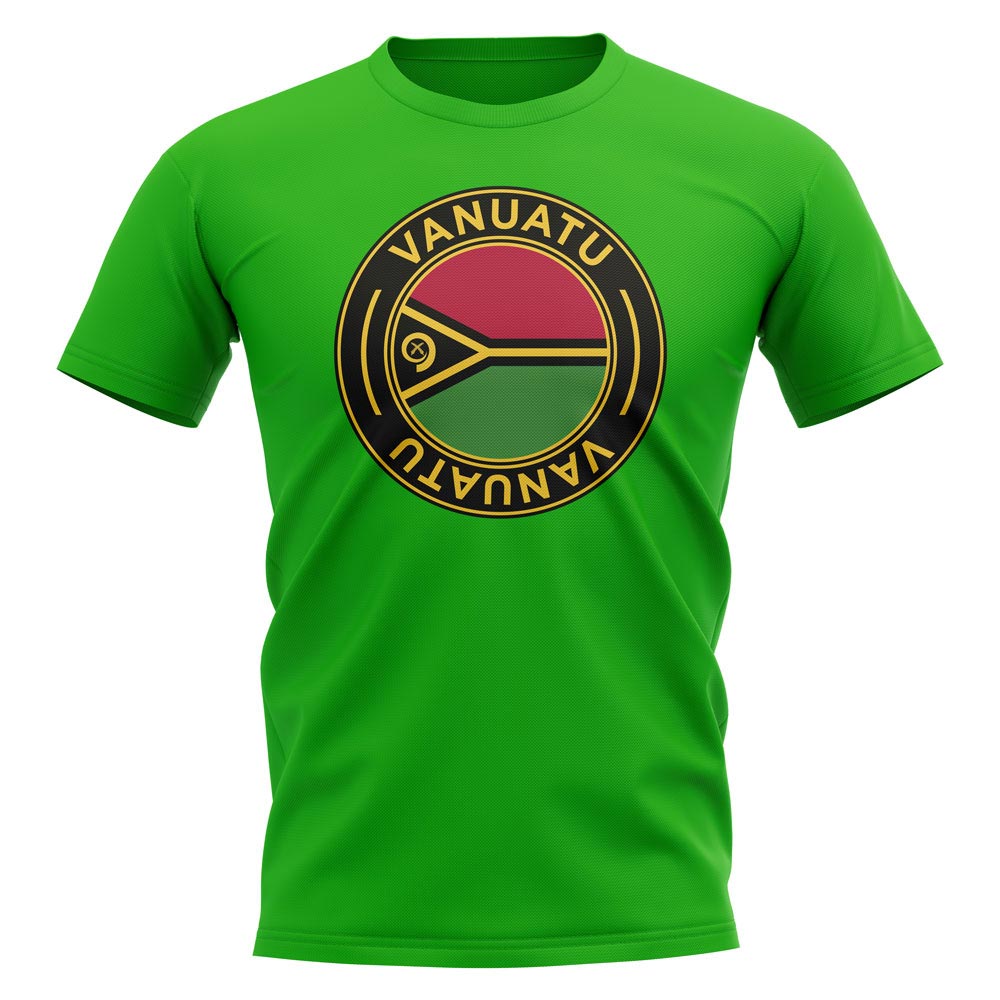 Vanuatu Football Badge T-Shirt (Green)