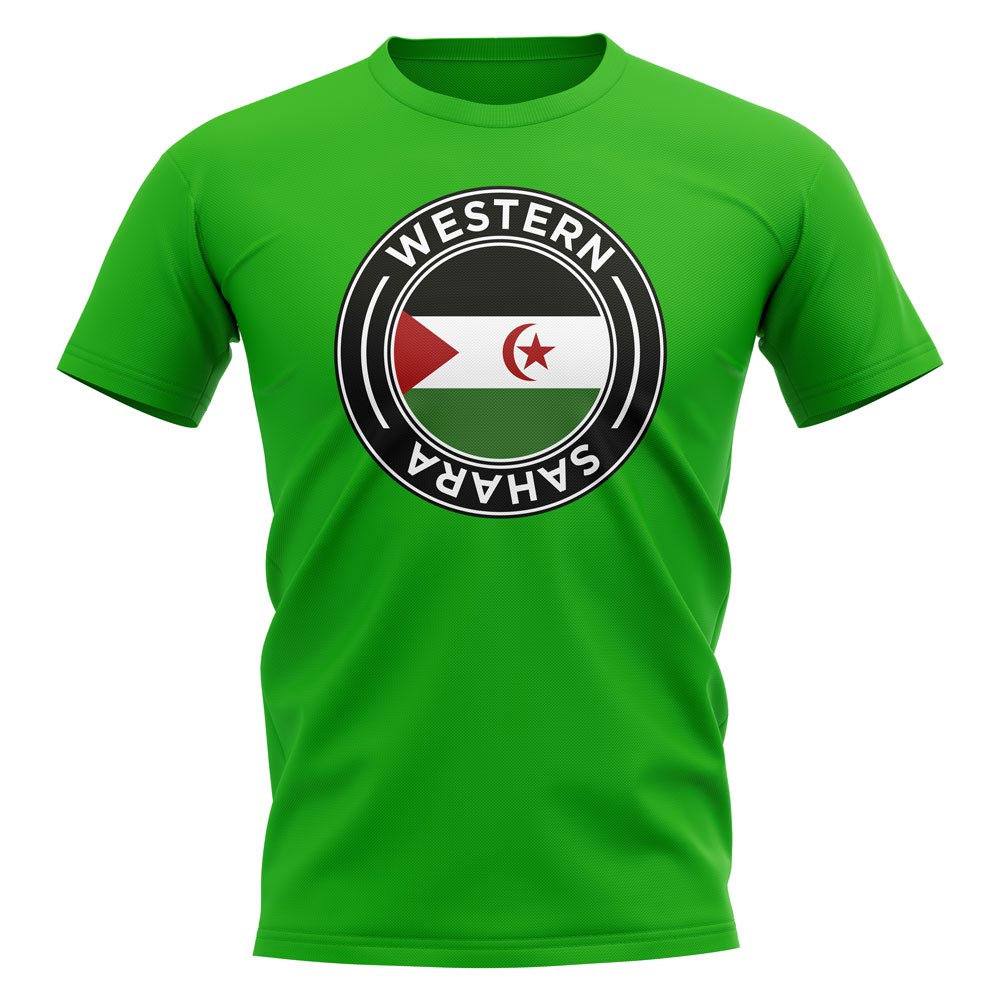 Western Sahara Football Badge T-Shirt (Green)