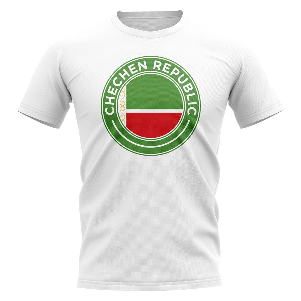 Cechen Republic Football Badge T-Shirt (White)