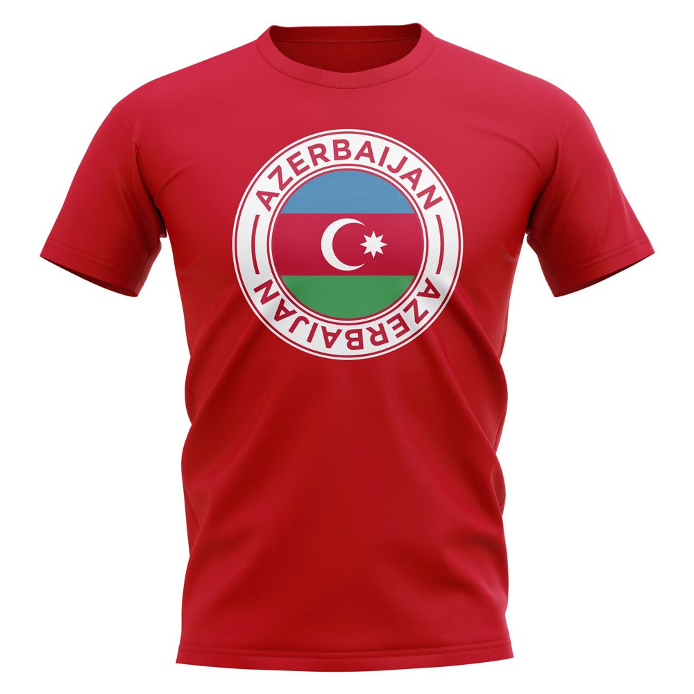 Azerbaijan Football Badge T-Shirt (Red)