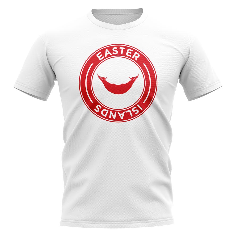 Easter Islands Football Badge T-Shirt (White)