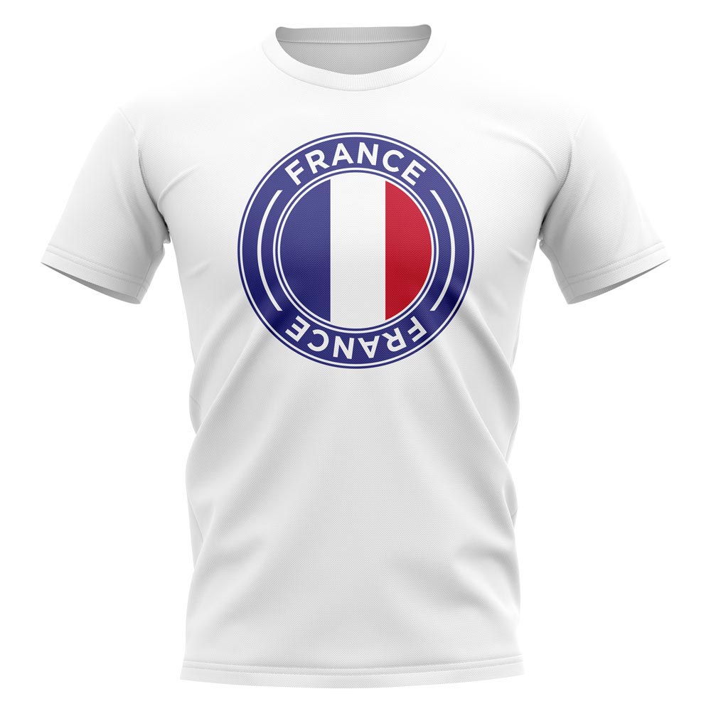 France Football Badge T-Shirt (White)