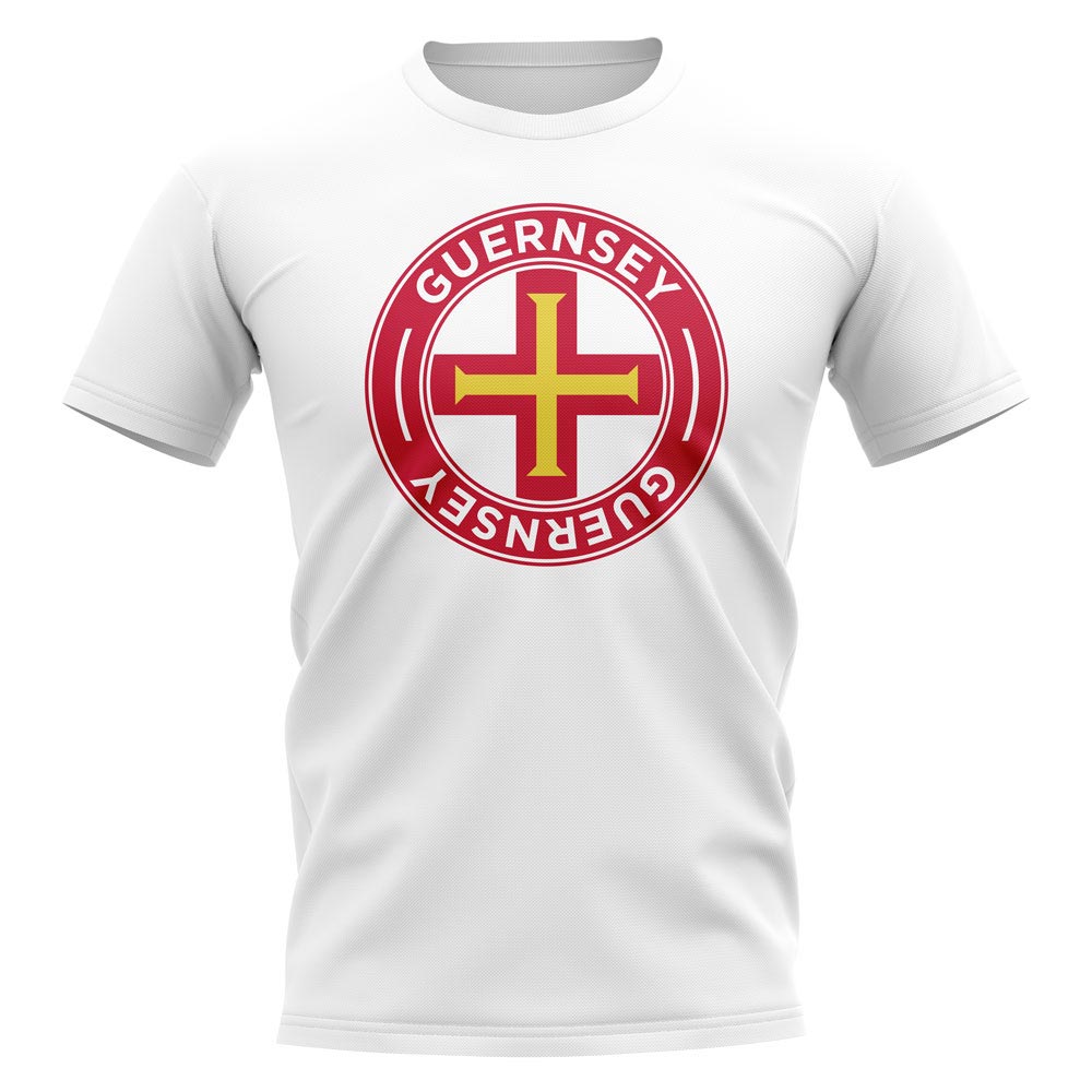 Guernsey Football Badge T-Shirt (White)