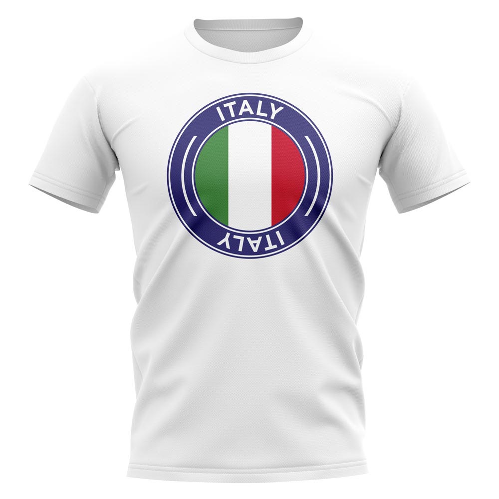 Italy Football Badge T-Shirt (White)