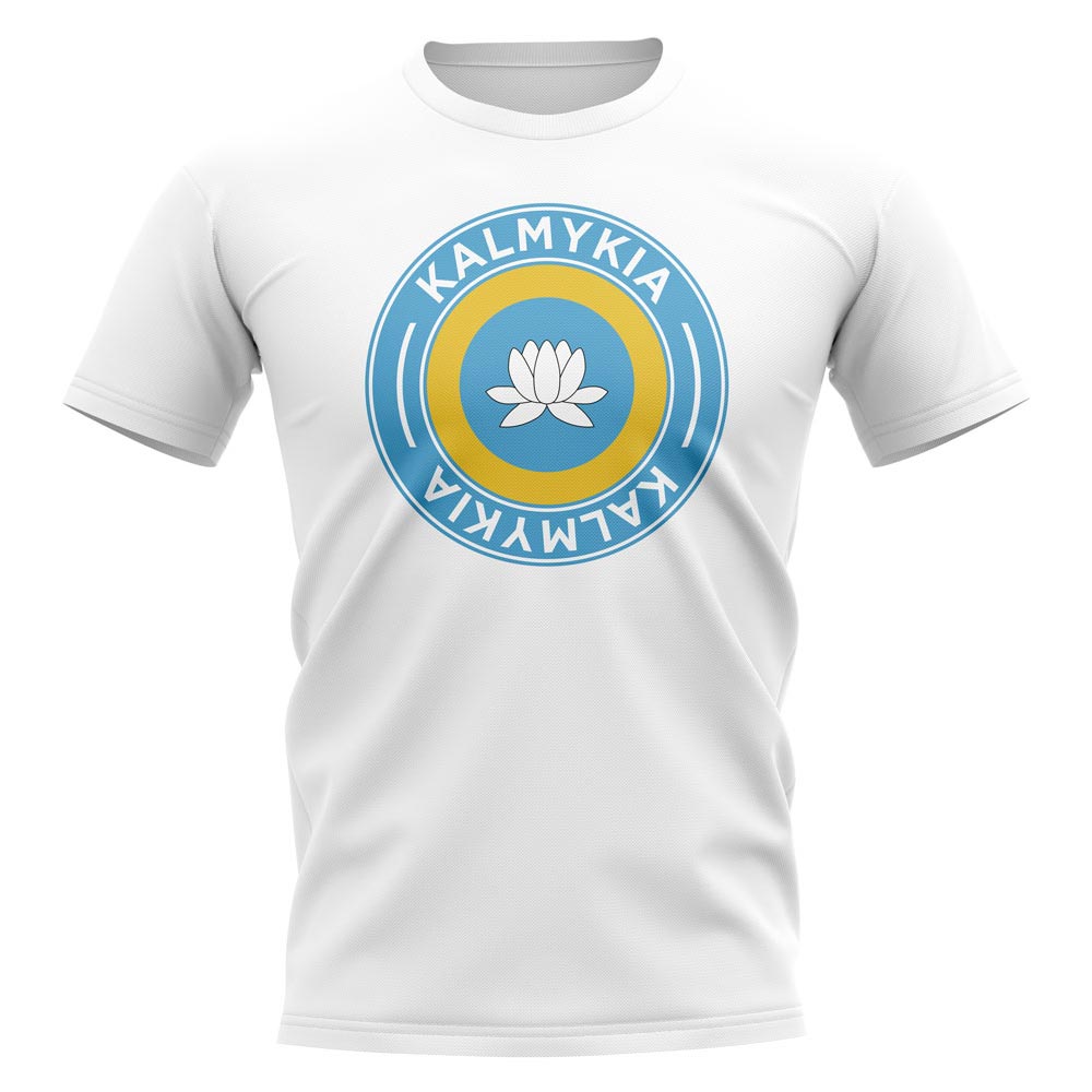 Kalmykia Football Badge T-Shirt (White)