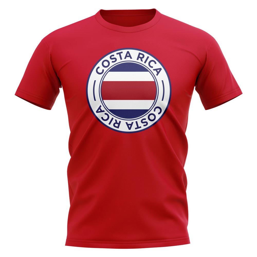 Costa Rica Football Badge T-Shirt (Red)