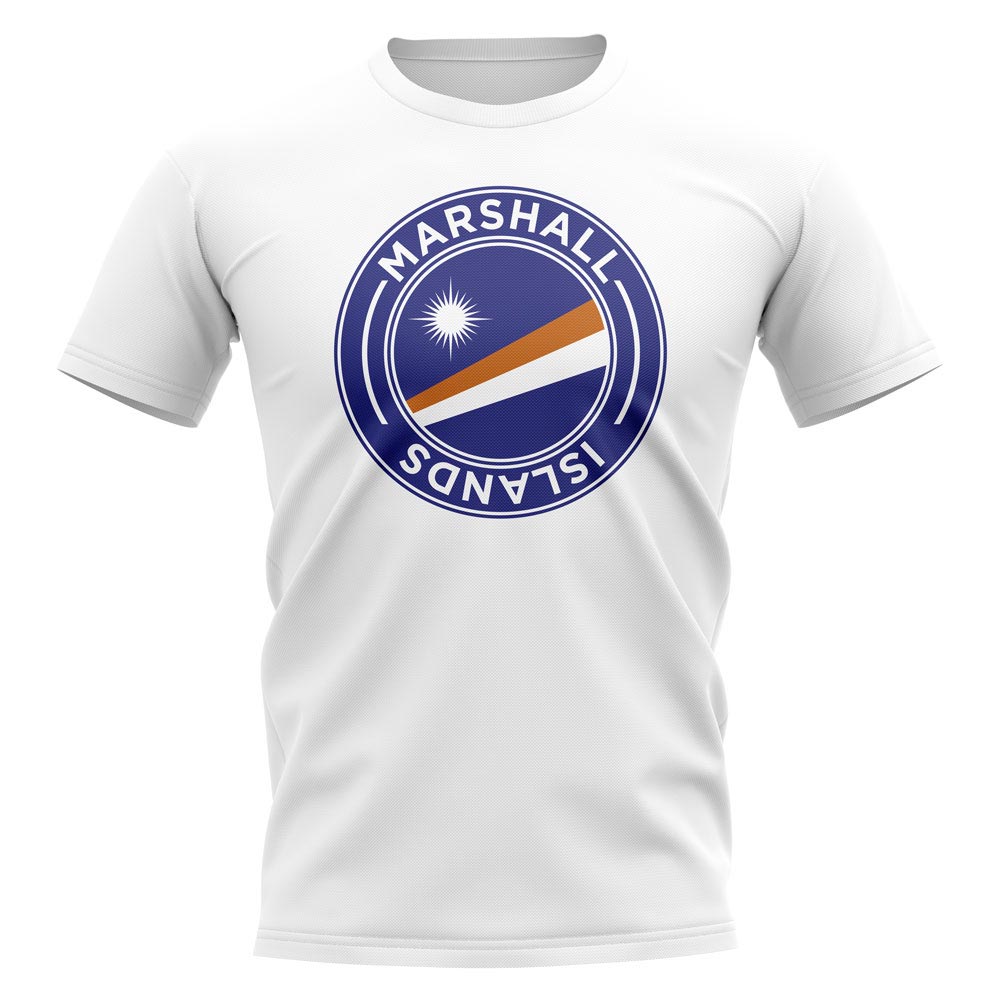 Marshall Islands Football Badge T-Shirt (White)