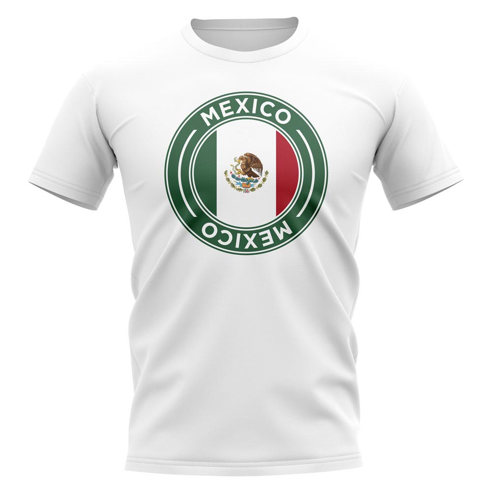 Mexico Football Badge T-Shirt (White)