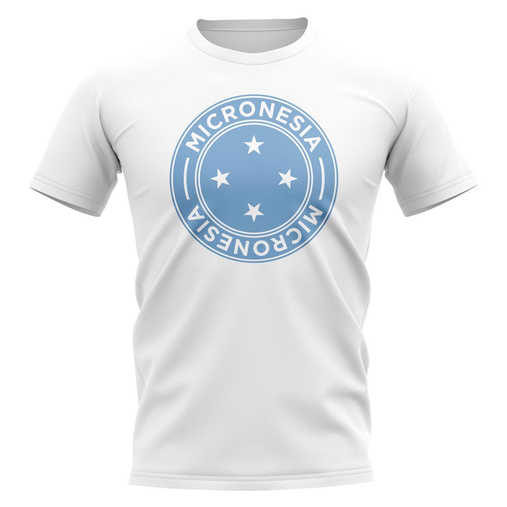 Micronesia Football Badge T-Shirt (White)