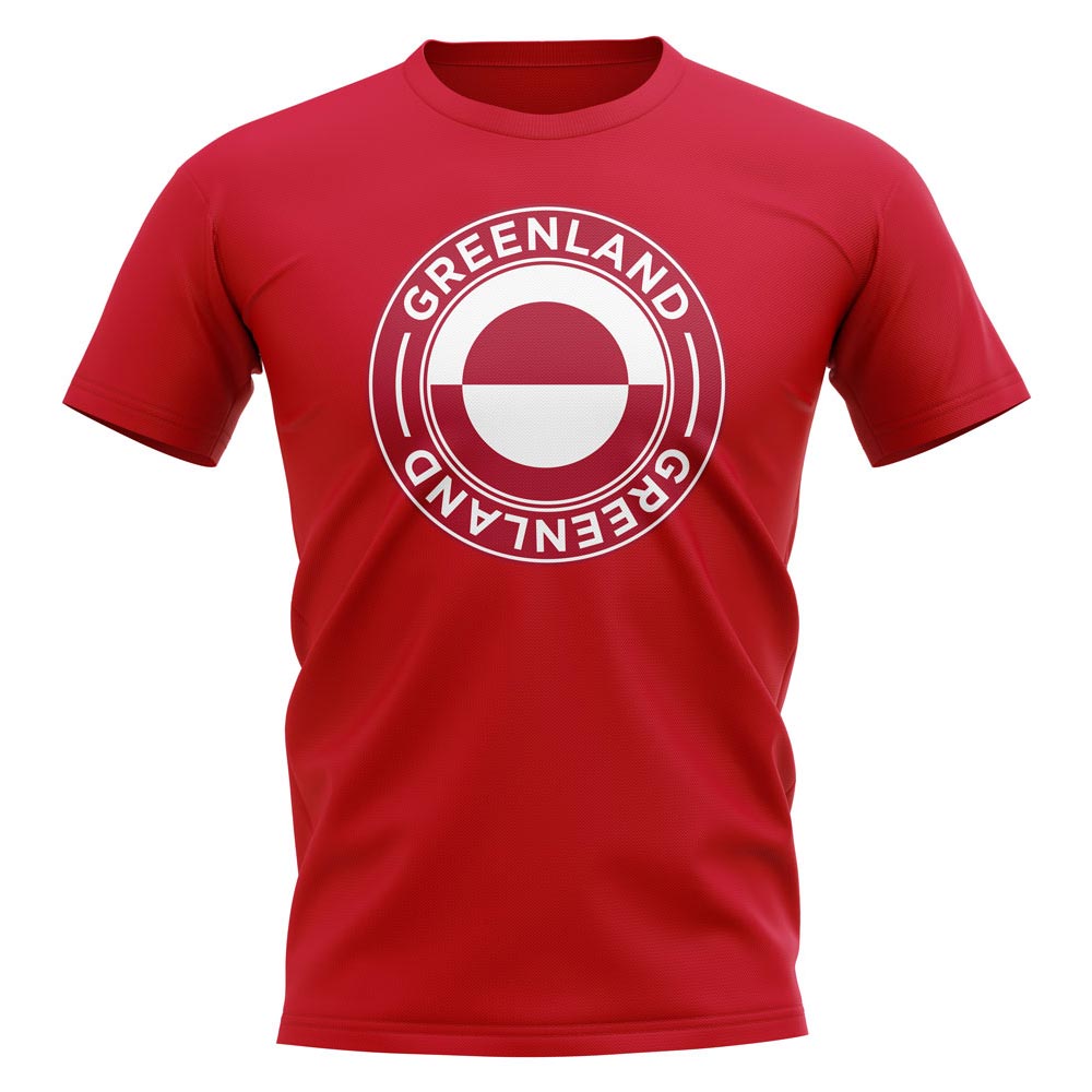 Greenland Football Badge T-Shirt (Red)