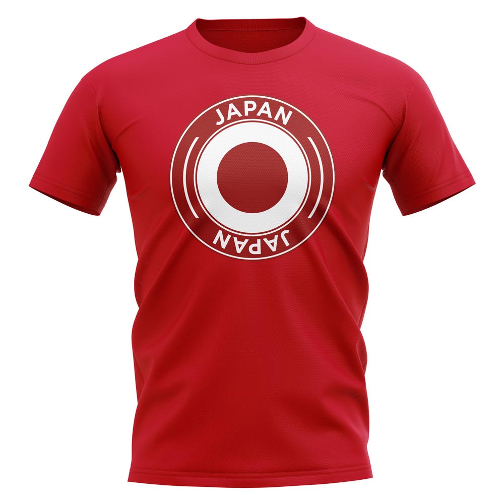 Japan Football Badge T-Shirt (Red)