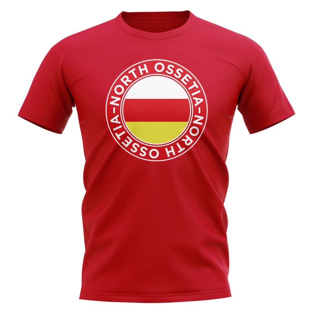 North Ossetia Football Badge T-Shirt (Red)
