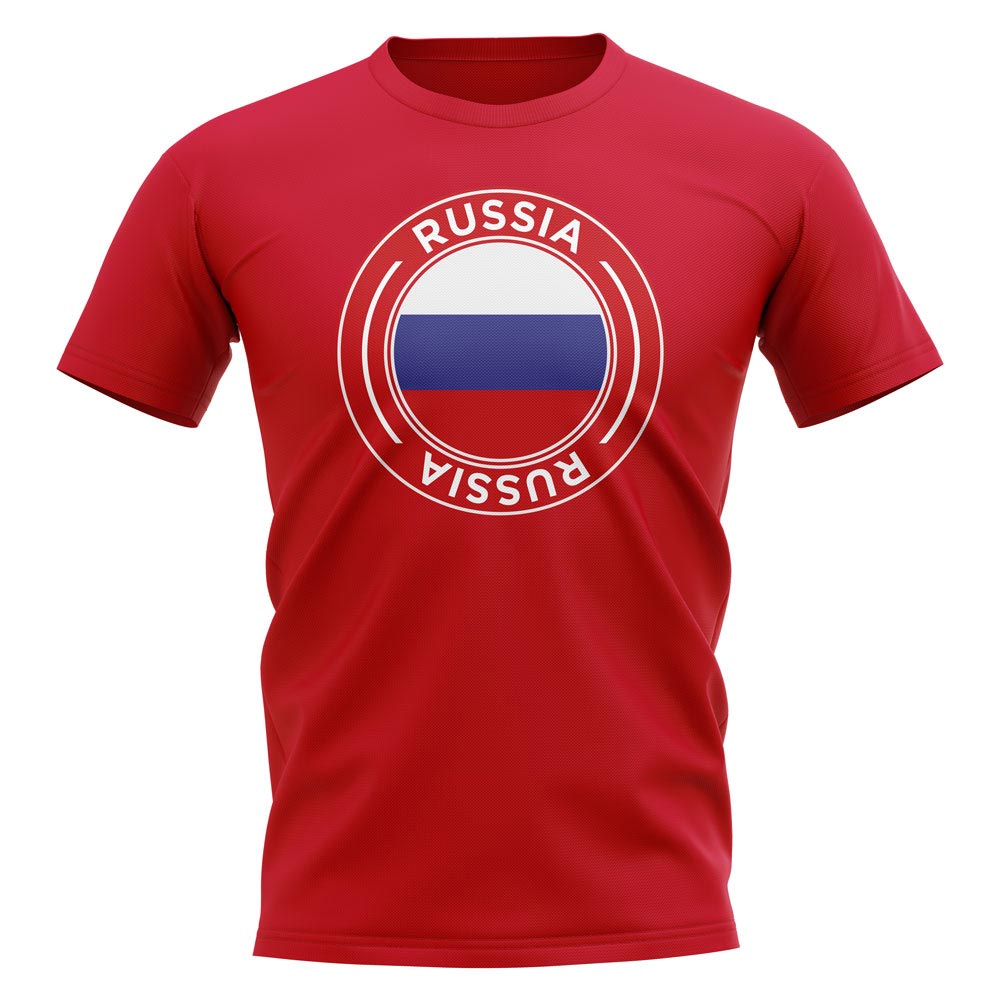 Russia Football Badge T-Shirt (Red)