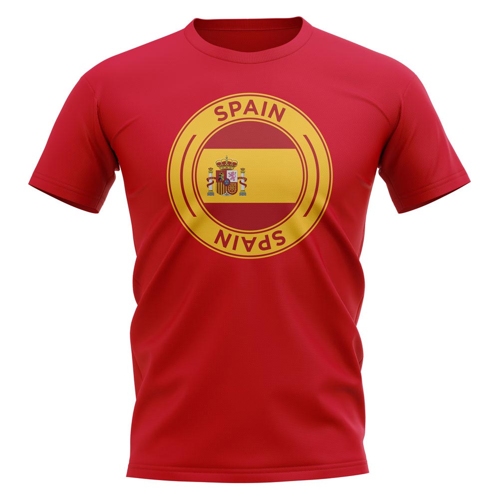 Spain Football Badge T-Shirt (Red)