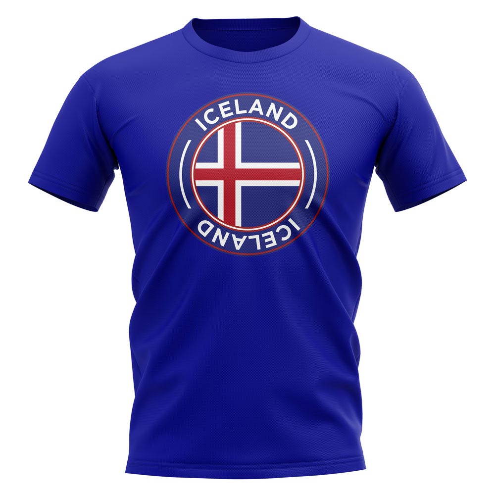 Iceland Football Badge T-Shirt (Royal)