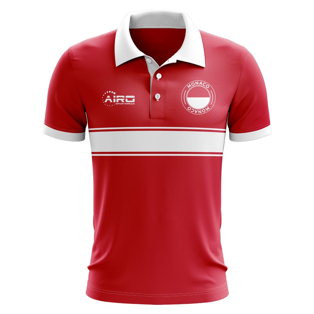 Monaco Concept Stripe Polo Shirt (Red)