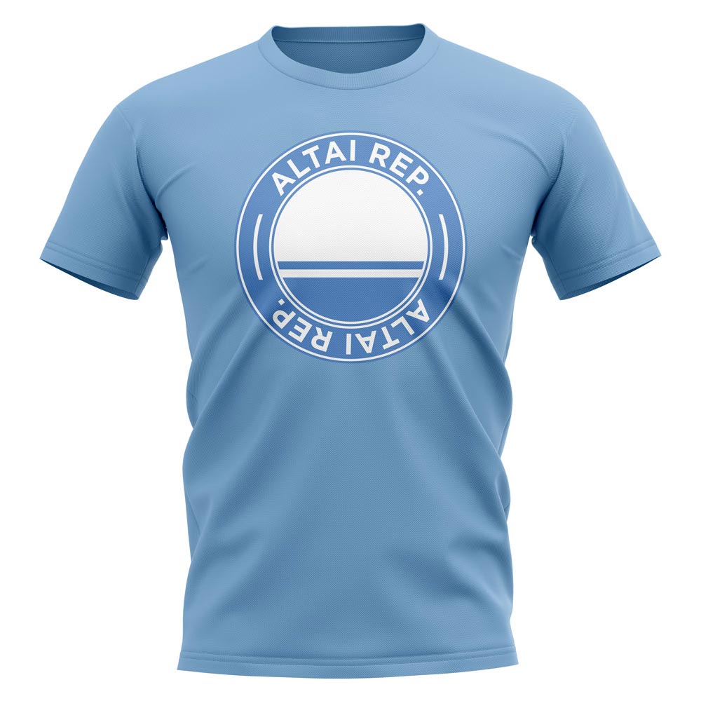 Altai Republic Football Badge T-Shirt (Sky)