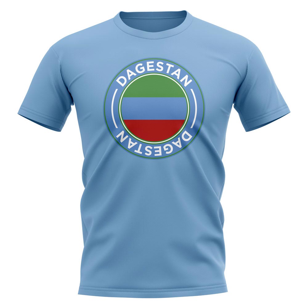 Dagestan Football Badge T-Shirt (Sky)
