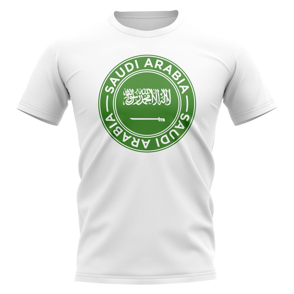 Saudi Arabia Football Badge T-Shirt (White)