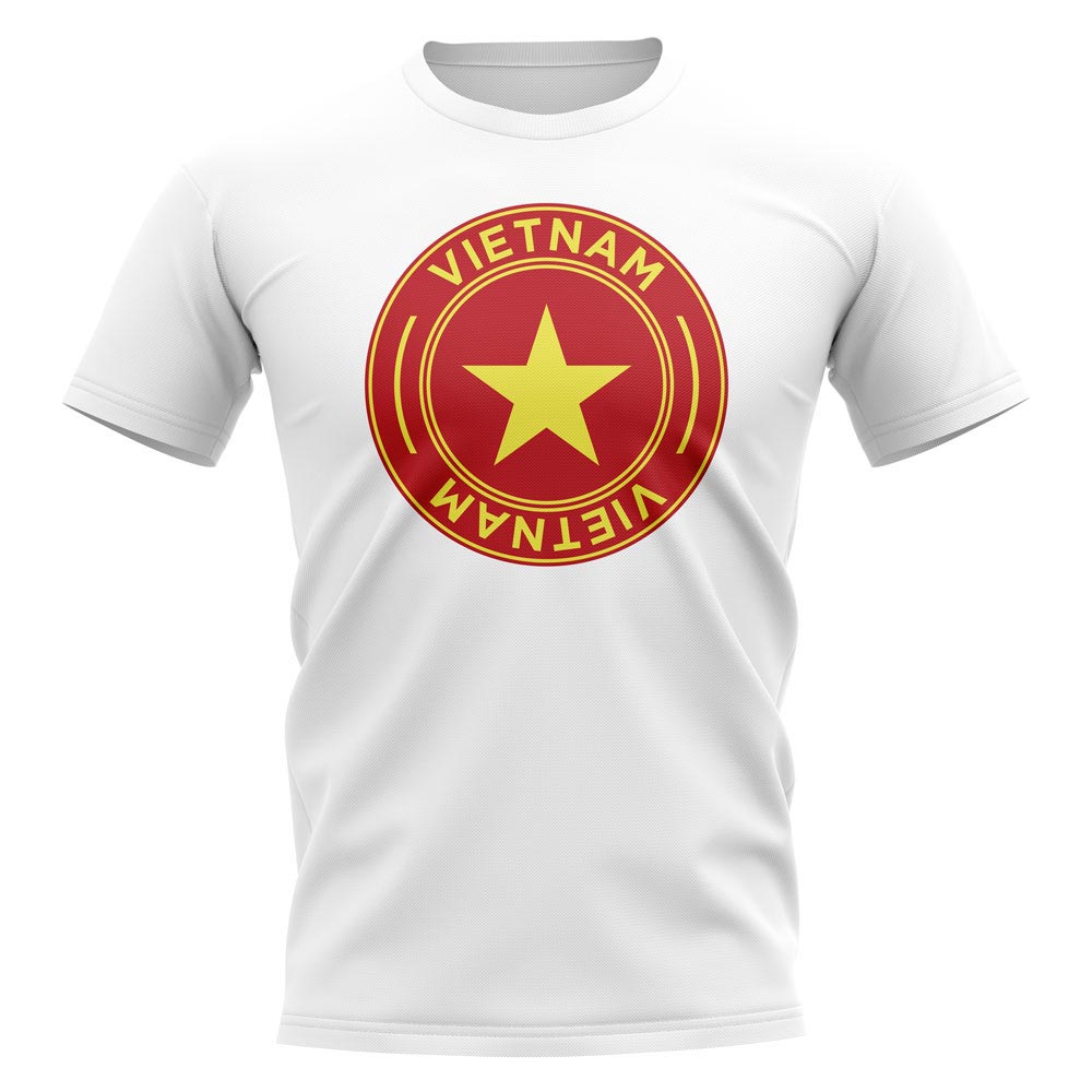 Vietnam Football Badge T-Shirt (White)