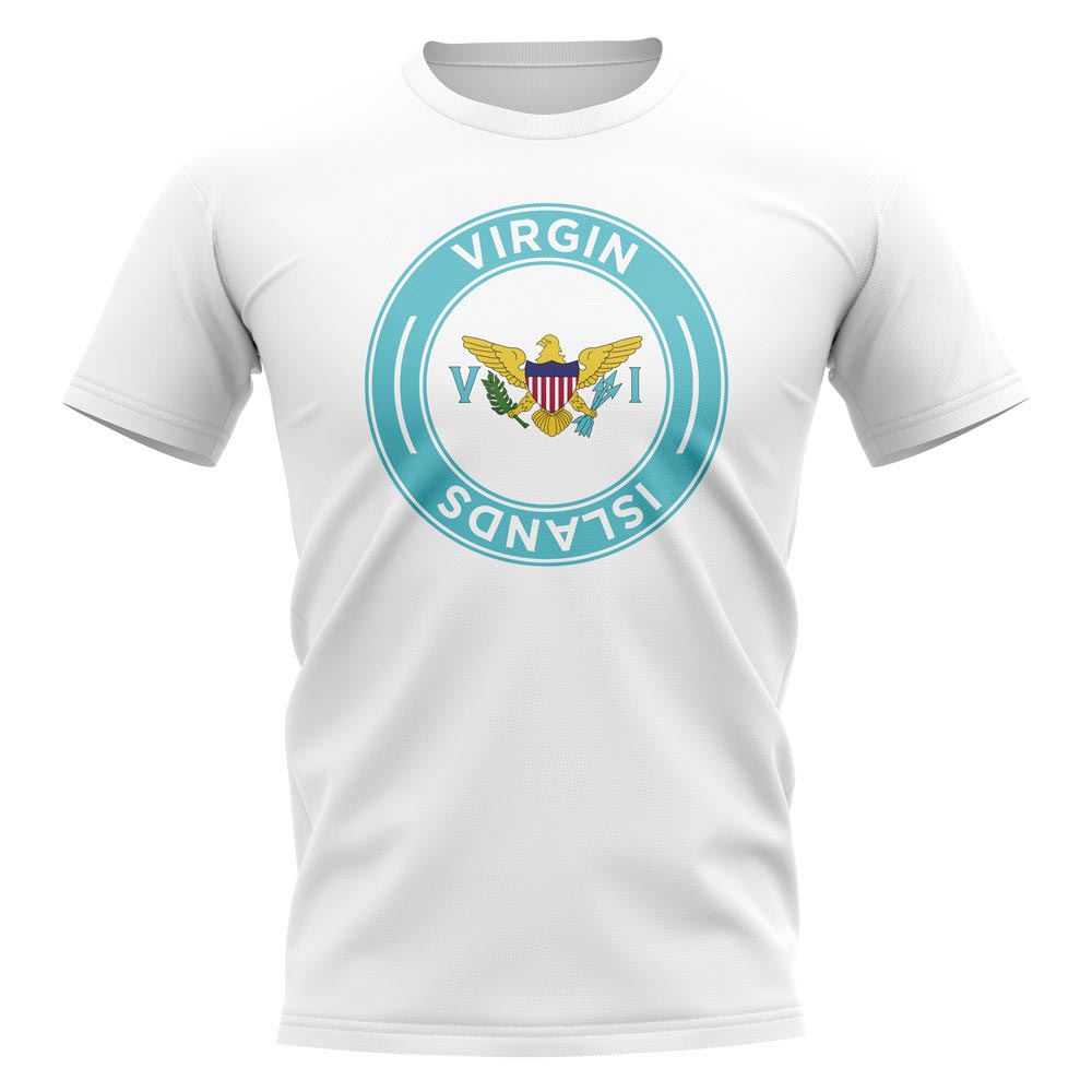 U.S Virgin Islands Football Badge T-Shirt (White)