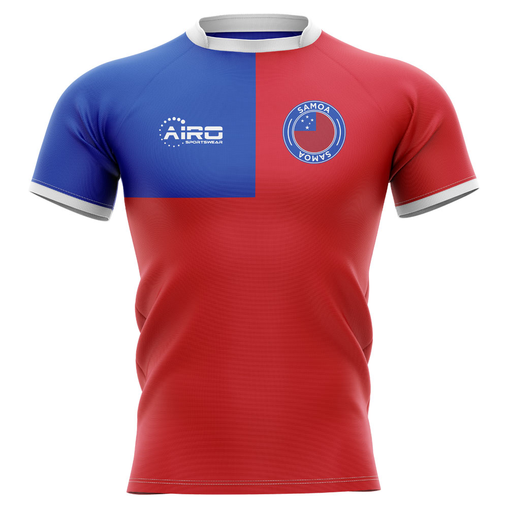 2024-2025 Samoa Flag Concept Rugby Shirt