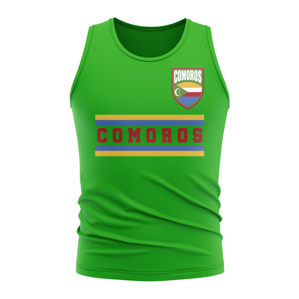 Comoros Core Football Country Sleeveless Tee (Green)