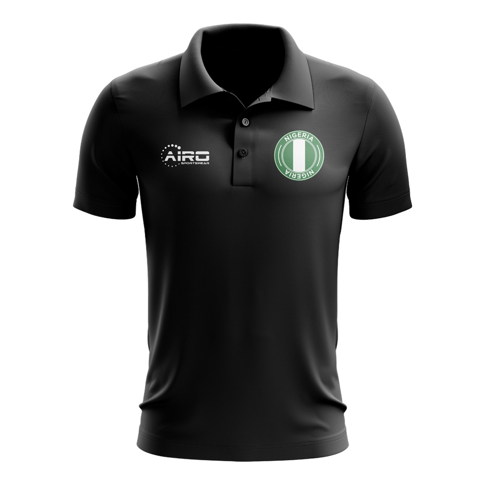 Nigeria Football Polo Shirt (Black)