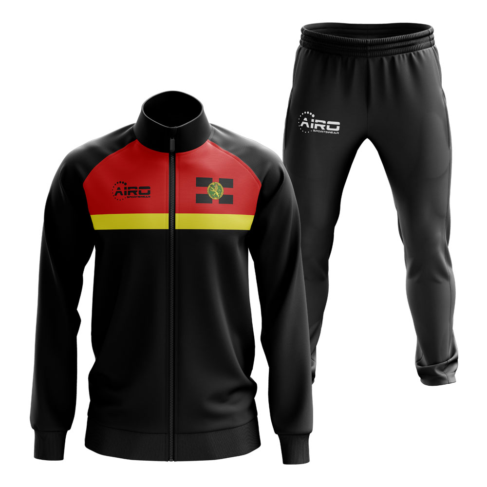 Alderney Concept Football Tracksuit (Black)