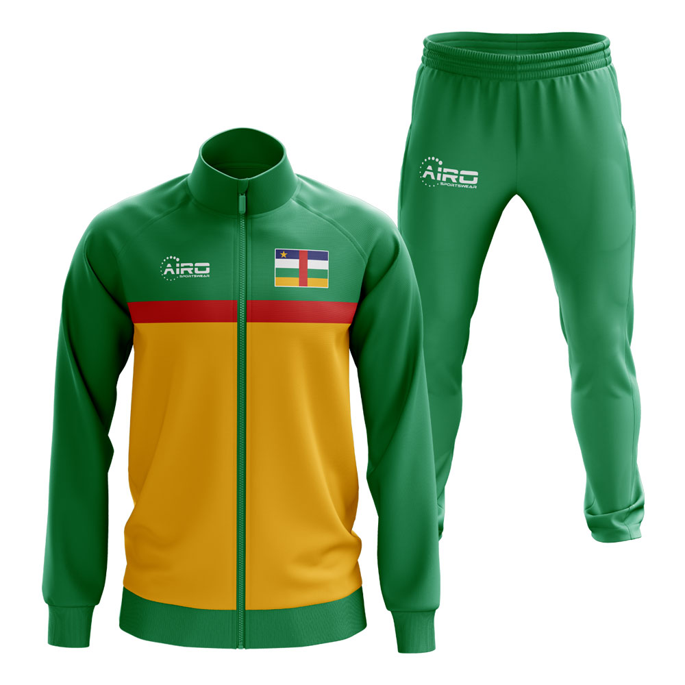 Central African Republic Concept Football Tracksuit (Green)