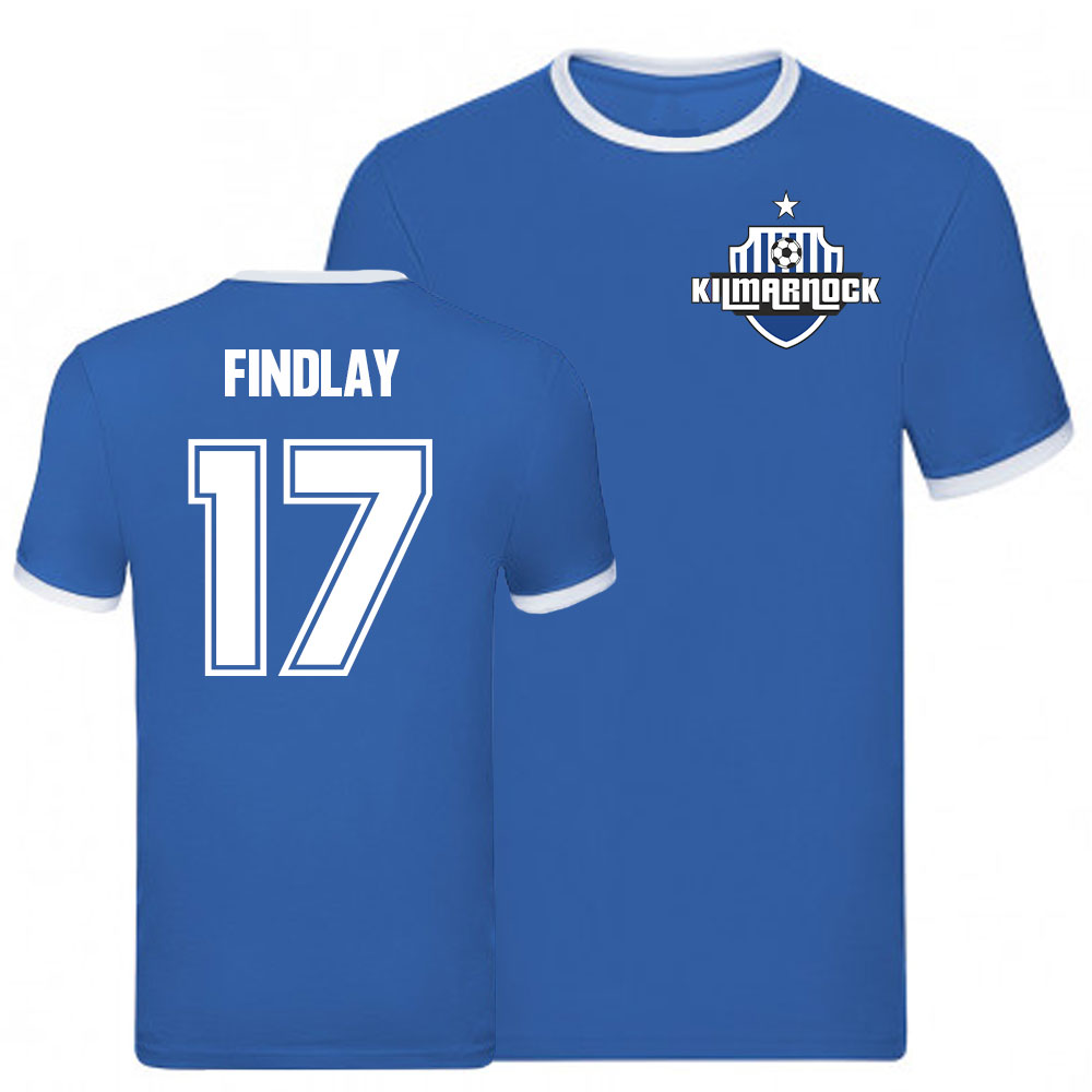 Stuart Findlay Kilmarnock Ringer Tee (Blue)