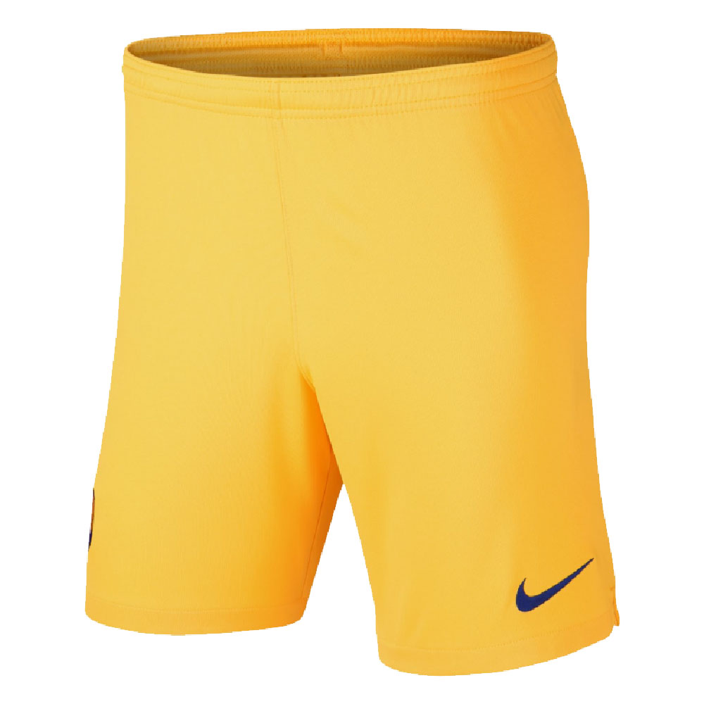 2019-2020 Barcelona Away Nike Football Shorts (Yellow)