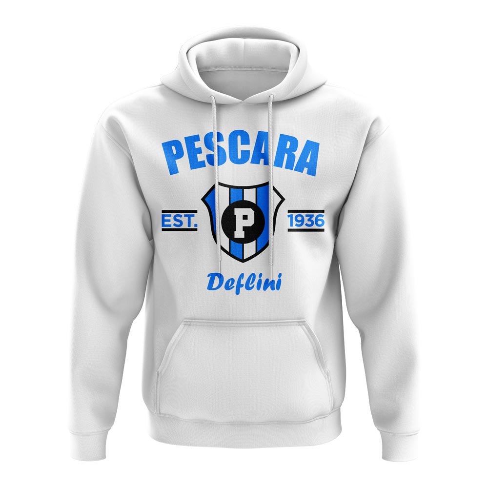 Pescara Established Football Hoody (White)