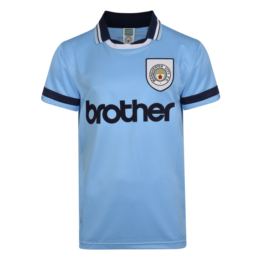 Score Draw Manchester City 1994 Retro Football Shirt