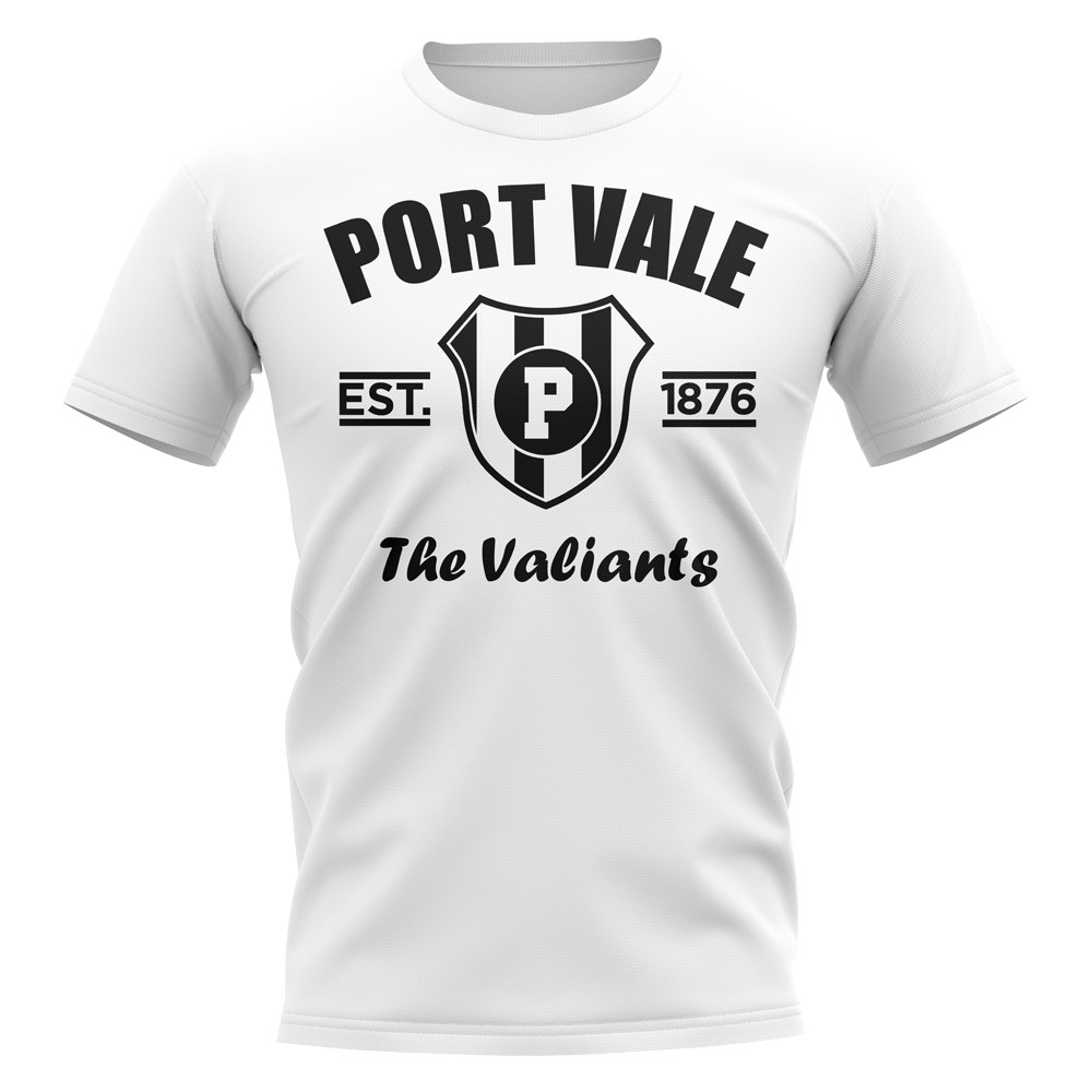 Port Vale Established Football T-Shirt (White)