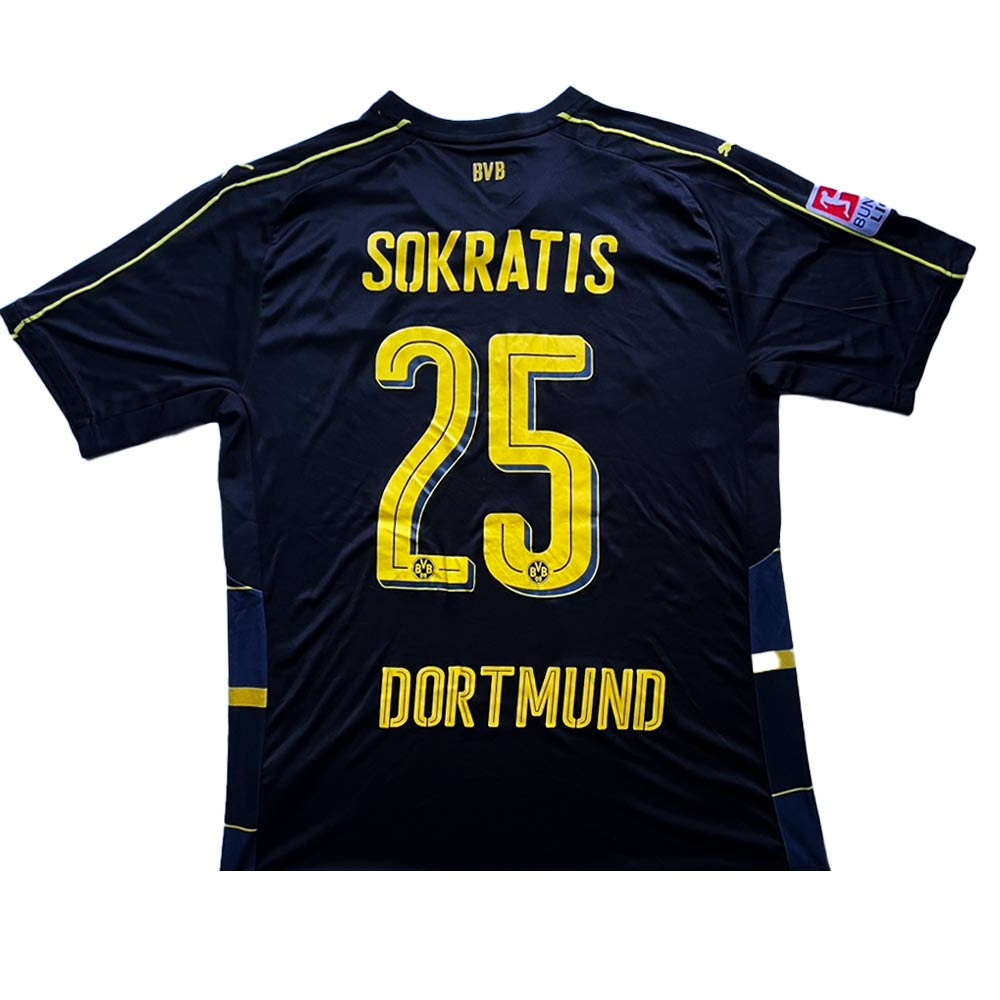 Borussia Dortmund 2016-17 Away Shirt (Sokratis #25) ((Very Good) XL)