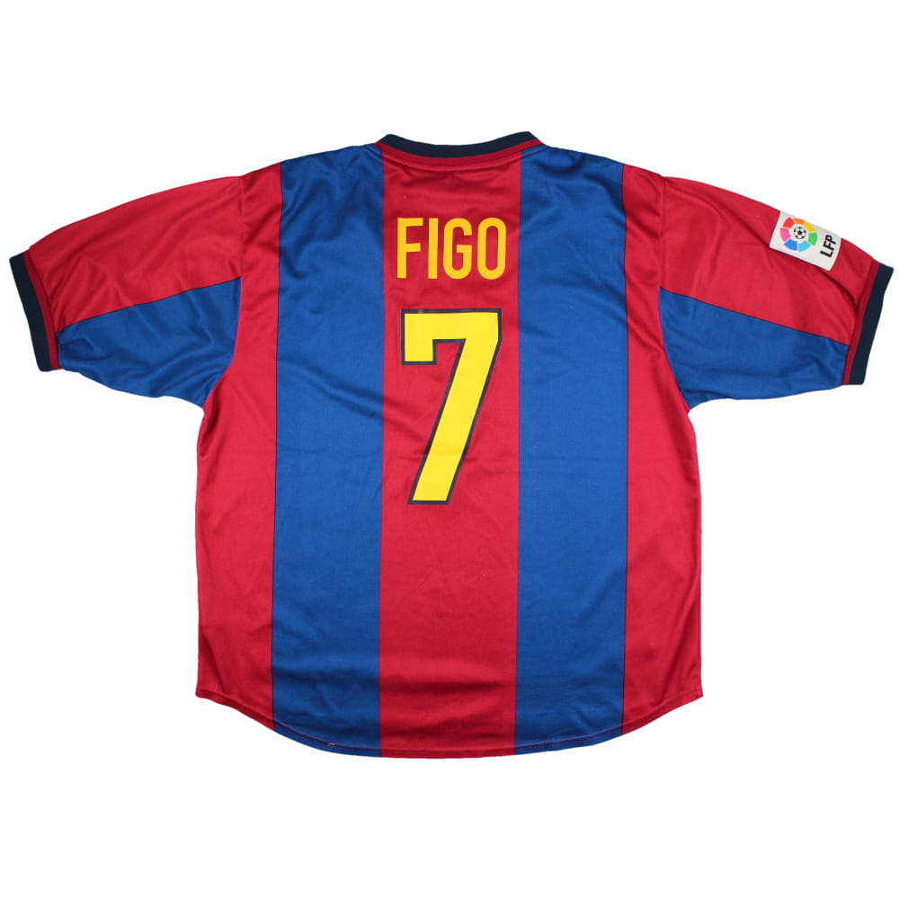 Barcelona 1998-1999 Home Shirt (XL) Figo #7 (Excellent)