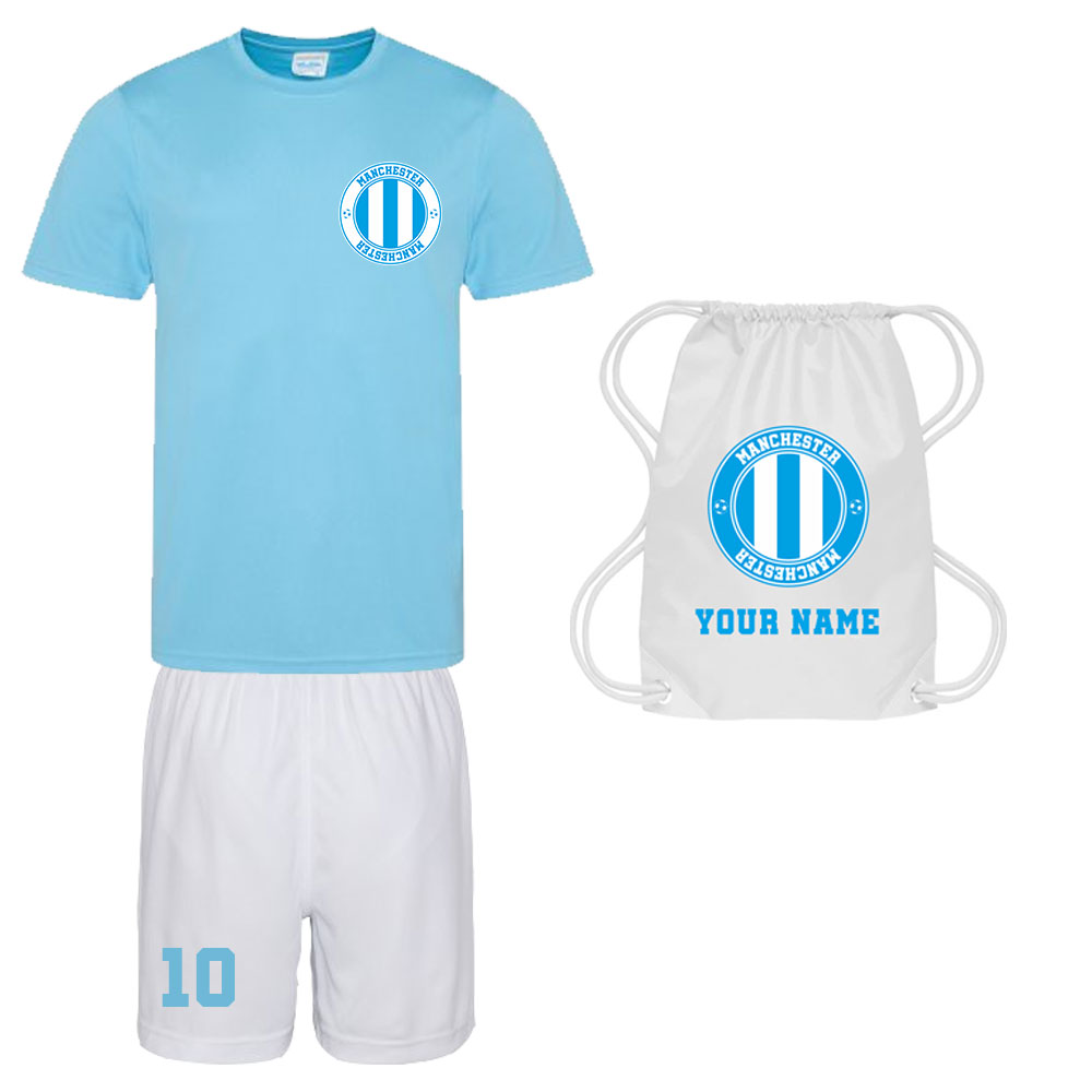 Personalised City of Manchester Training Kit Package