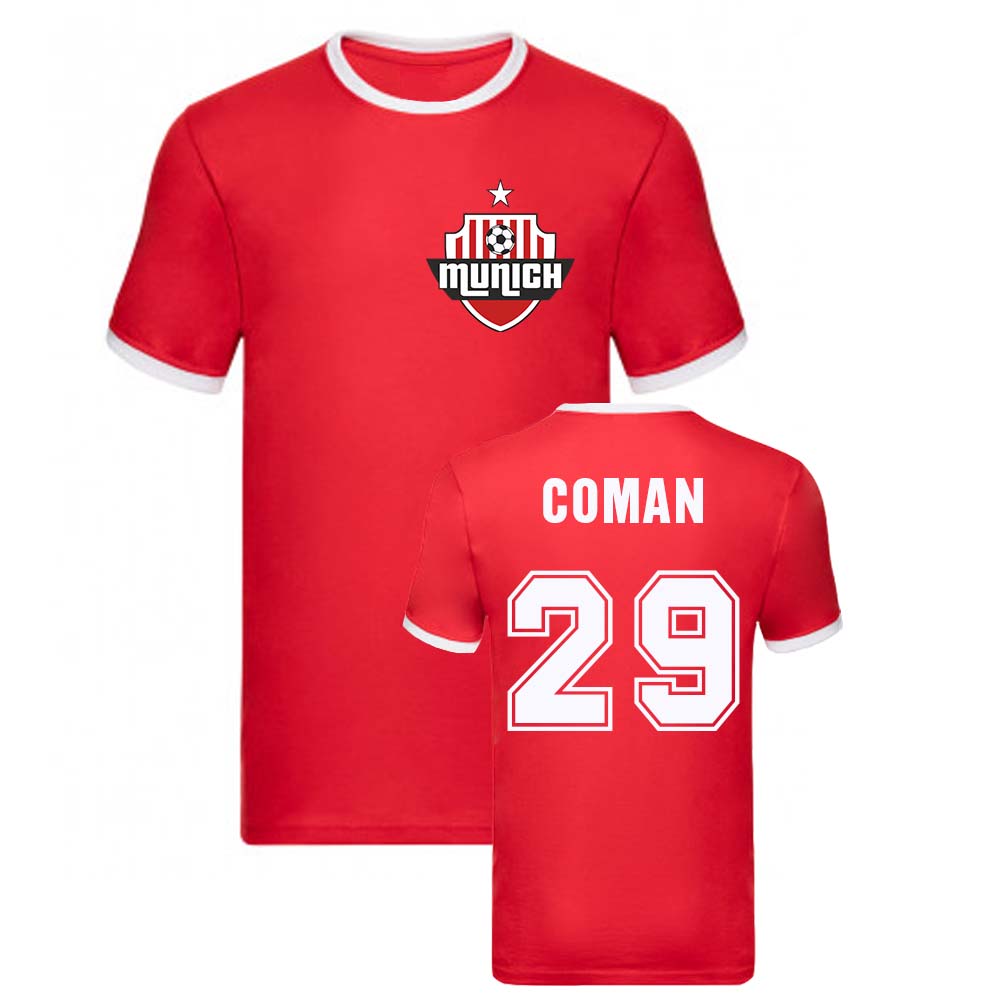 Kingsley Coman Bayern Munich Ringer Tee (Red)