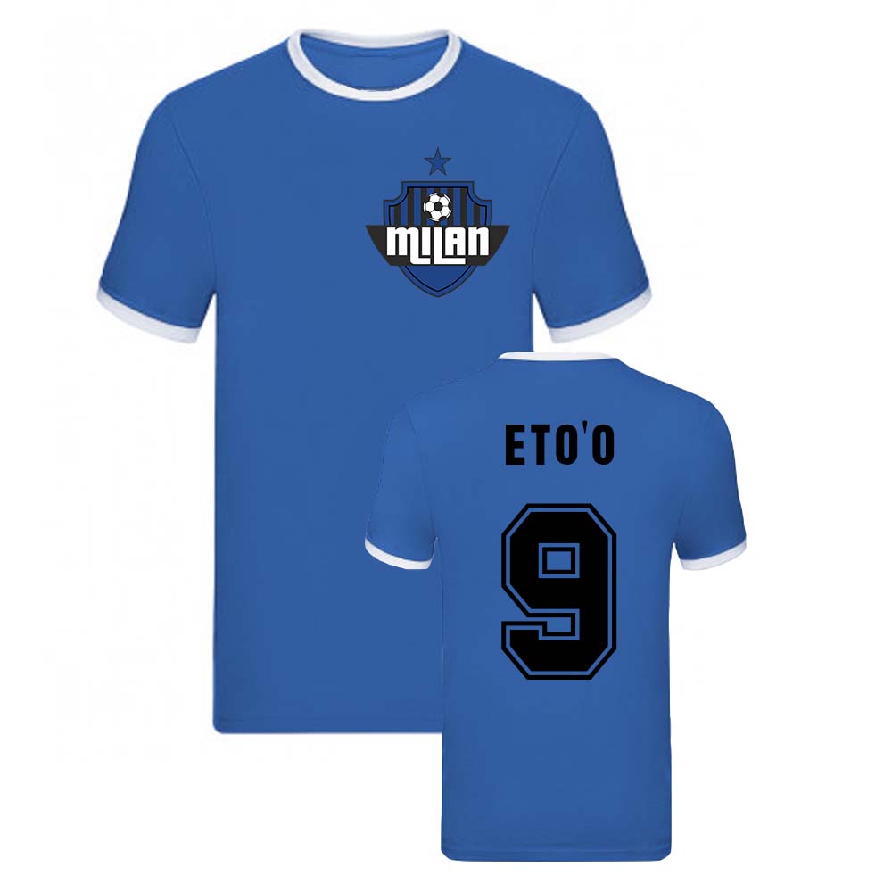 Samuel Eto\'o Milan Ringer Tee (Blue)