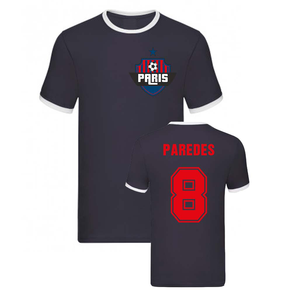 Leandro Paredes Paris Ringer Tee (Navy)