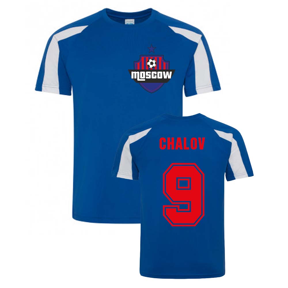 Fedor Chalov CSKA Moscow Sports Training Jersey (Blue)