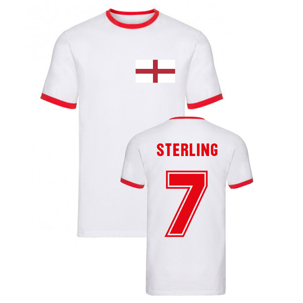 Raheem Sterling England Ringer Tee (White)