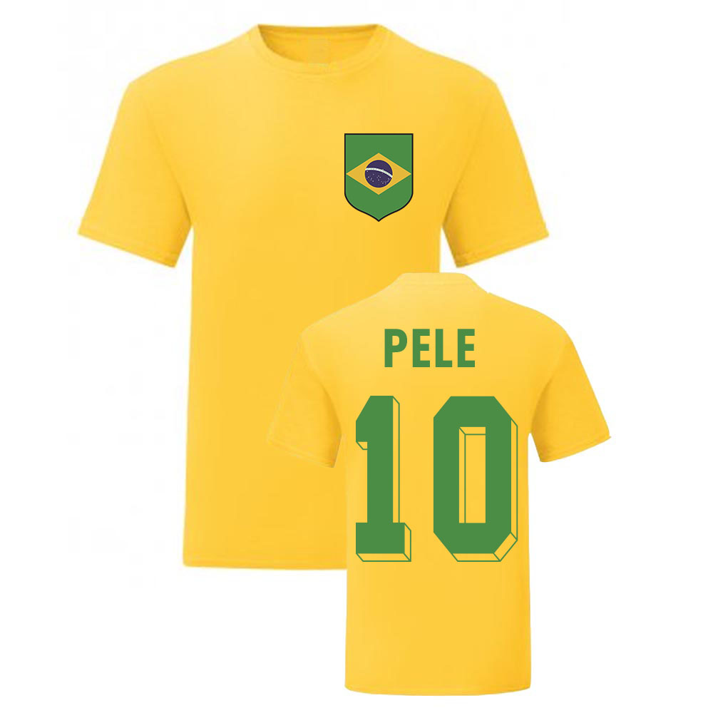 Pele Brazil National Hero Tee\'s (Yellow)