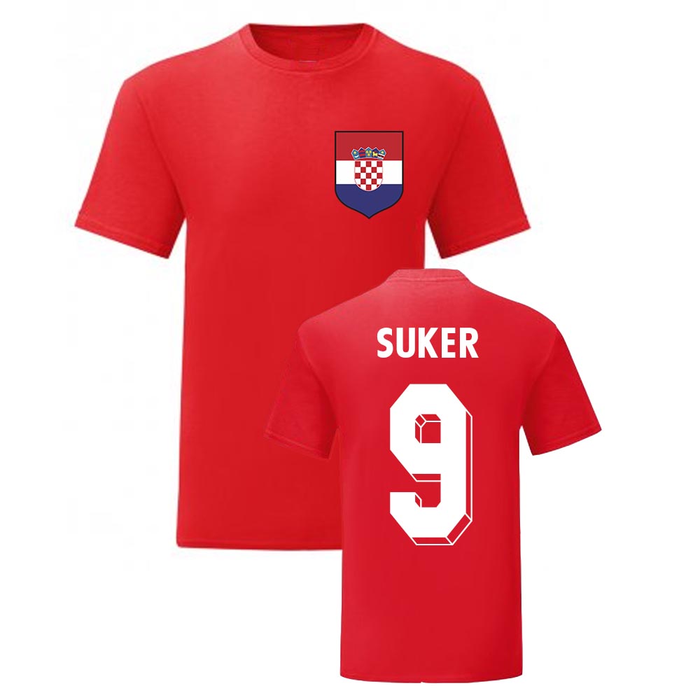 Davor Suker Croatia National Hero Tee\'s (Red)