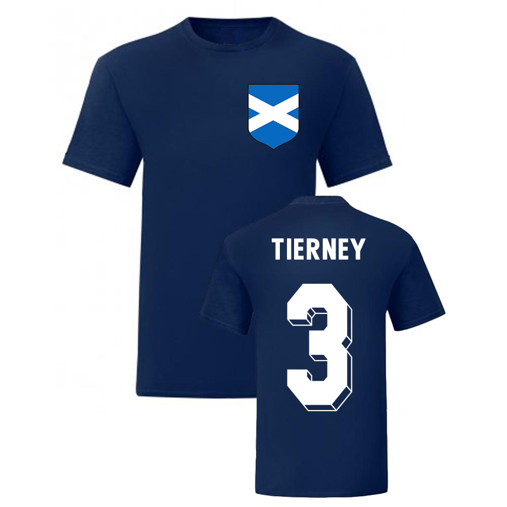 Kieran Tierney Scotland National Hero Tee (Navy)