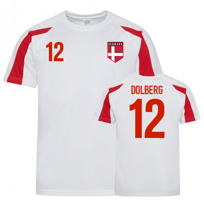 Denmark Sports Training Jersey (Dolberg 12)