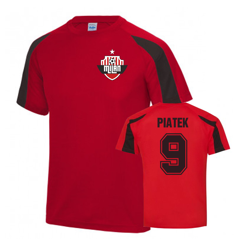 Krzysztof Piatek AC Milan Sports Training Jersey (Red)